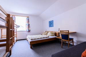Beispiel Vierbettzimmer im Gasthof Gstemmerblick.